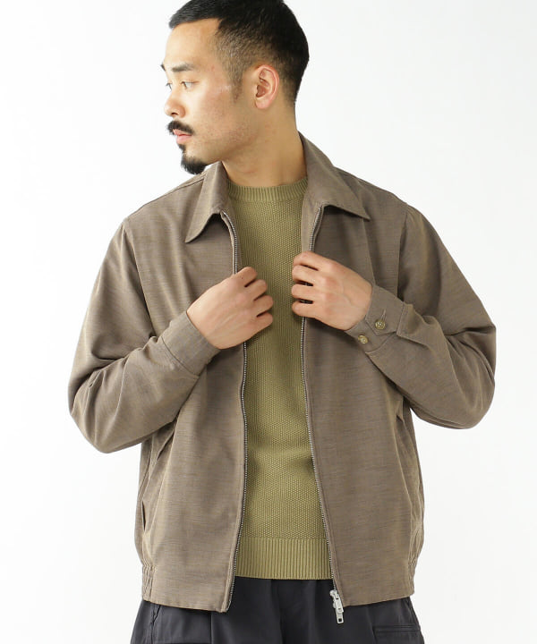 ビームス プラス メンズ Beams Plus Twill Olive Trucker Jacket