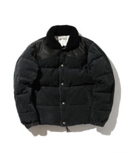 ▲REMI RELIEF × BEAMS PLUS / 別注 硫化染め コーデュロイ ダウンジャケット EC