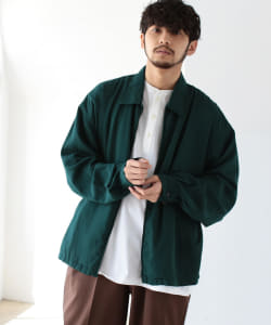 ▲BEAMS / レーヨン ジップ ブルゾン