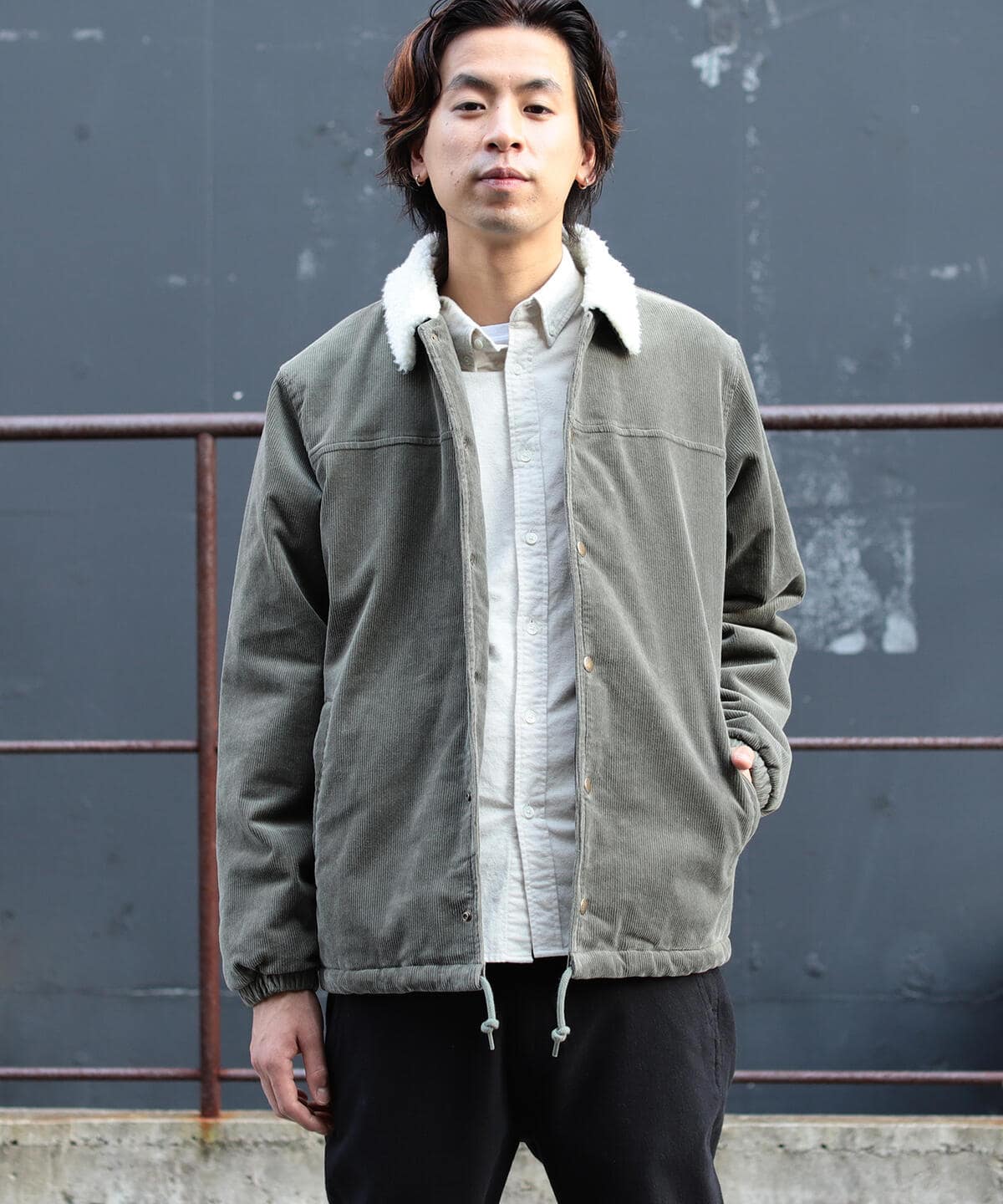 【アウトレット】BEAMS / コーデュロイ ボア コーチ ジャケット