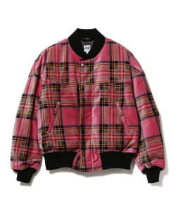 AiE /CPS Jacket Cotton Printed Plaid Velveteen