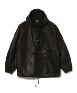 ▲orSlow / BLACK LEATHER PARKA