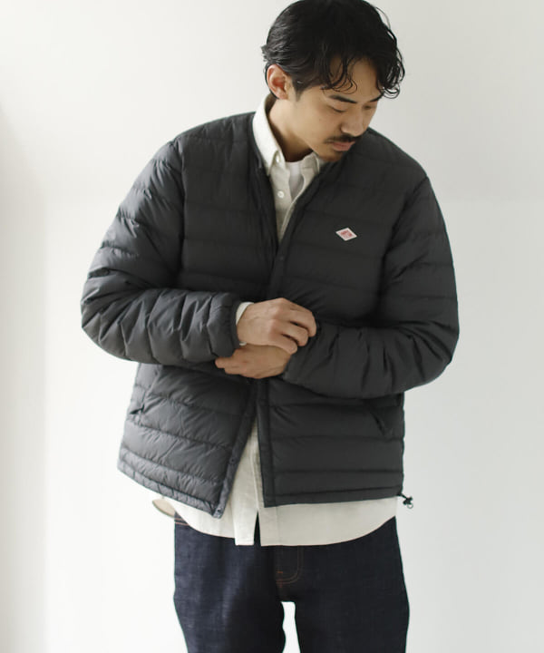 BEAMS DANTON / Inner Down Crew（短夾克羽絨外套）網購｜BEAMS