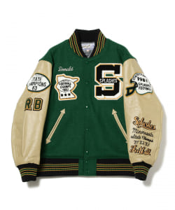 WHITESVILLE / 30oz. WOOL MELTON “SPLASHES” AWARD JACKET