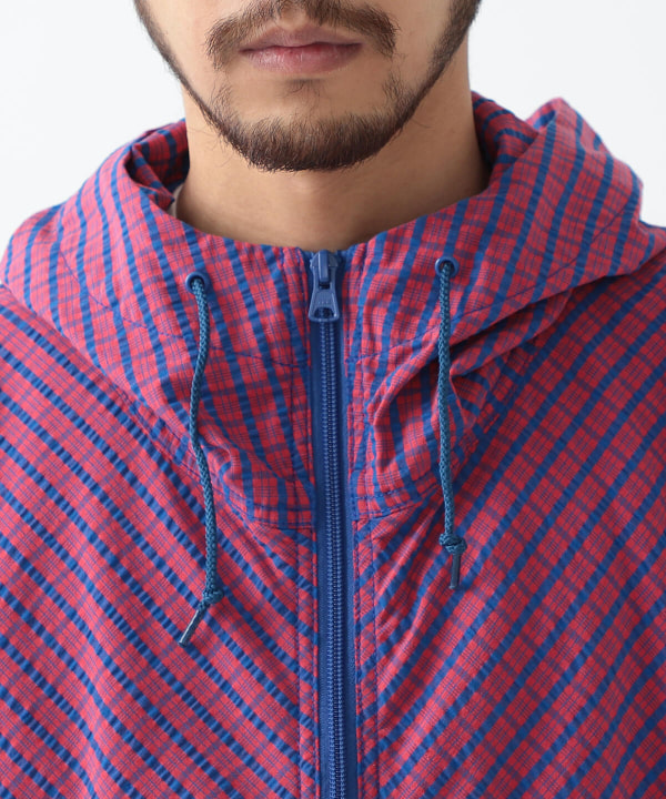 BEAMS [BEAMS] BEAMS / Mini check zip hoodie blouson (blouson 