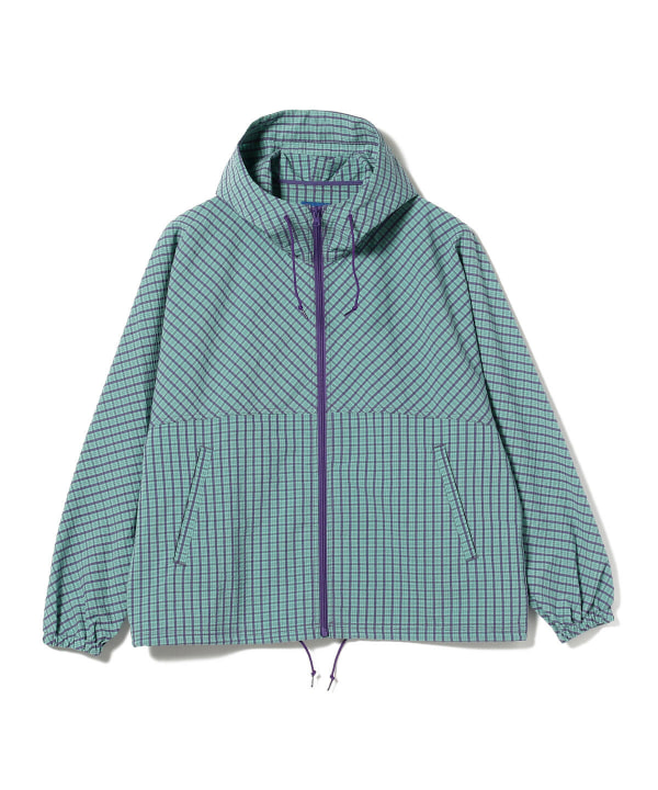 BEAMS [BEAMS] BEAMS / Mini check zip hoodie blouson (blouson 