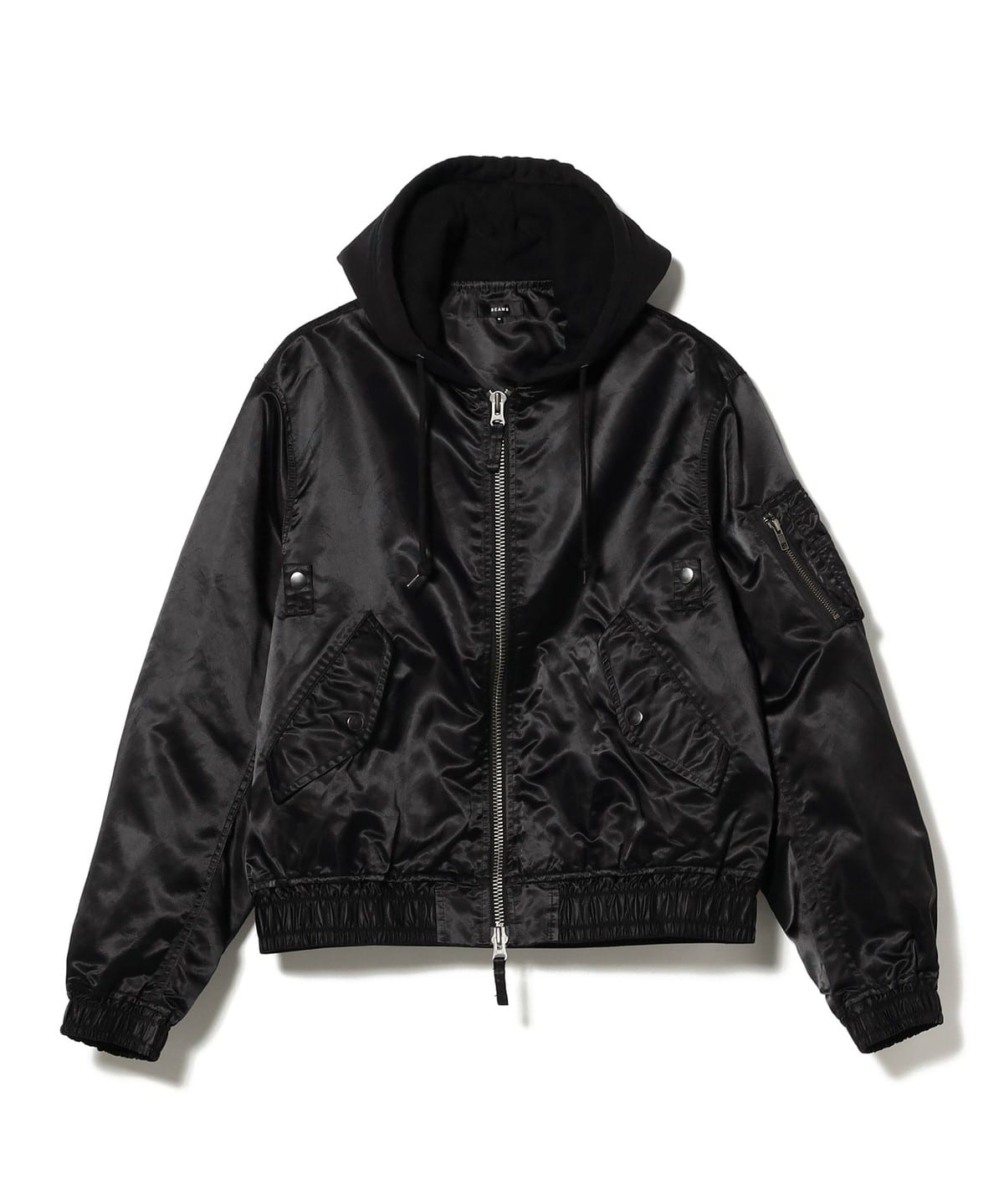 Hood MA1 Jacket �u���]�� MEN BLACK M