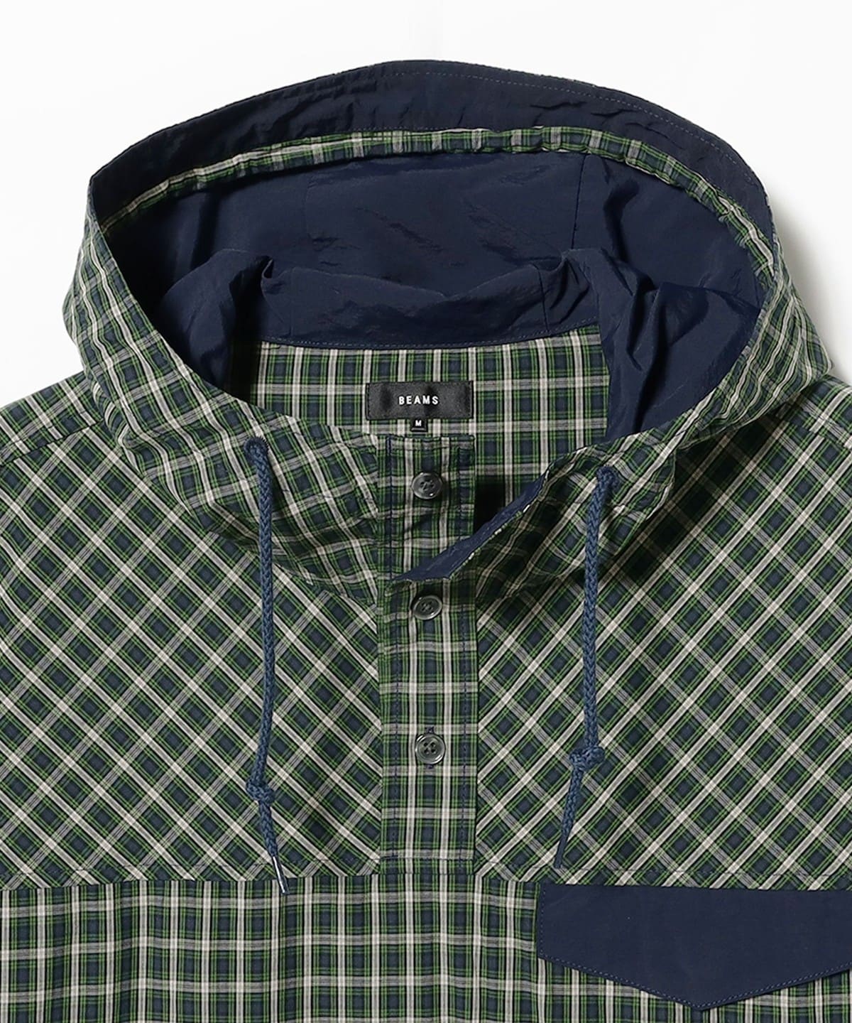 BEAMS（ビームス）Check Pullover Anorack（ブルゾン ブルゾン）通販