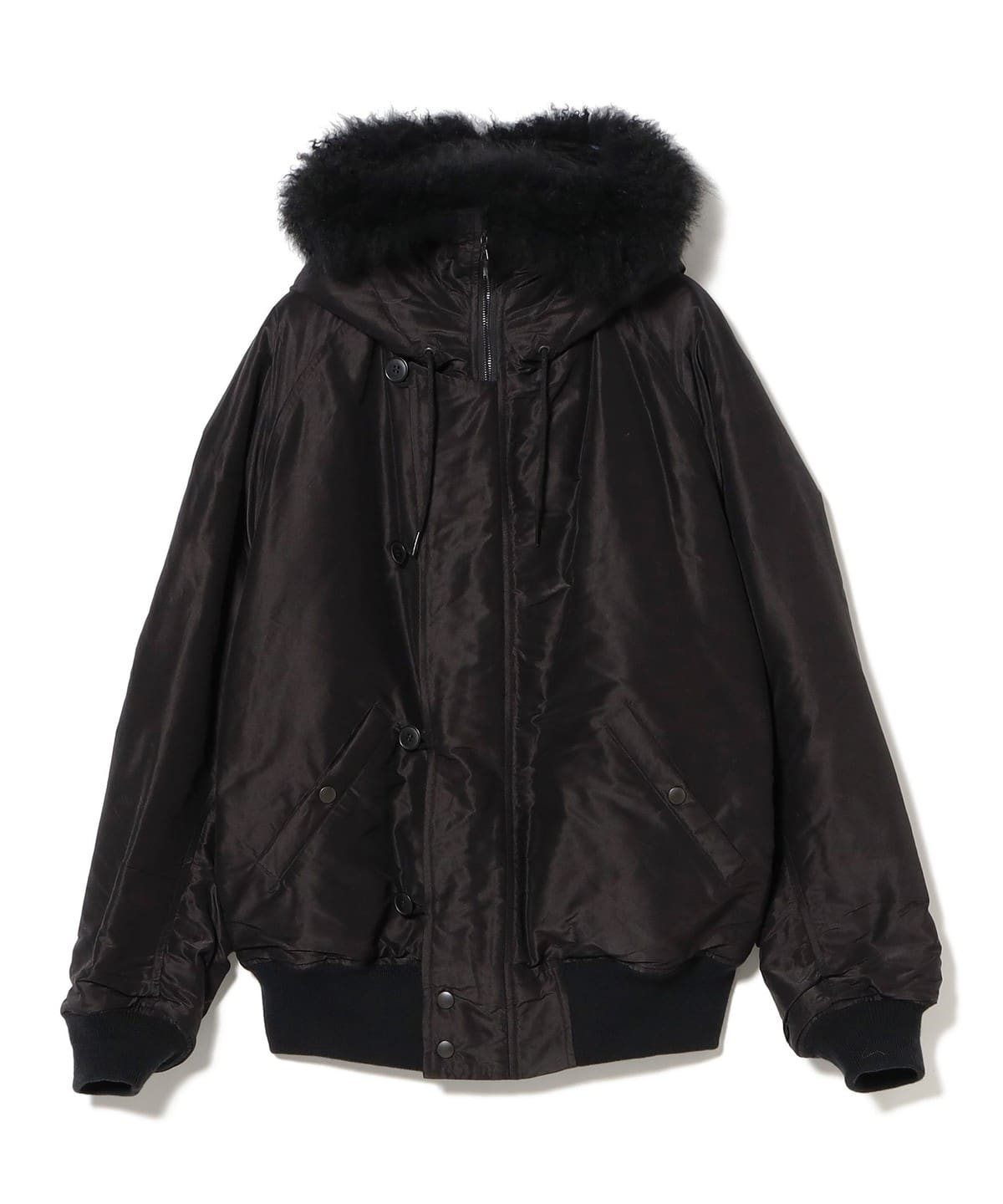 COMOLI �R���� / �R�b�g���V���N �~���^���[�t�[�f�b�h�W���P�b�g �u���]�� MEN BROWN 3