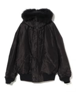 COMOLI / コットンシルク ミリタリーフーデッドジャケット