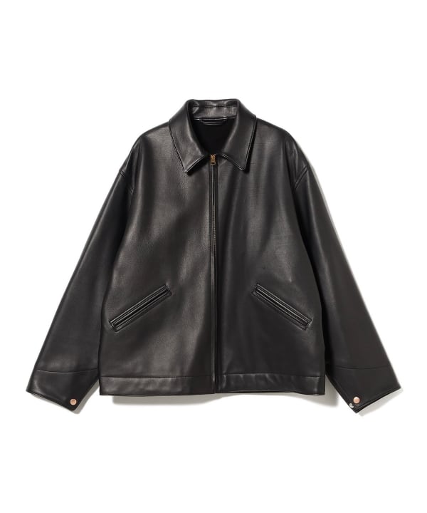 BEAMS（ビームス）COMOLI / カーフスキン ジップショートジャケット