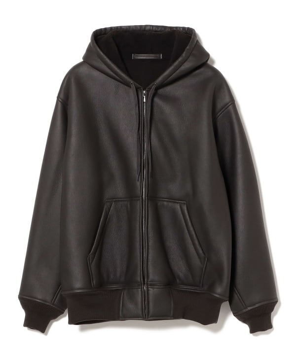 BEAMS（ビームス）COMOLI / シープスキン ジップパーカ（ブルゾン