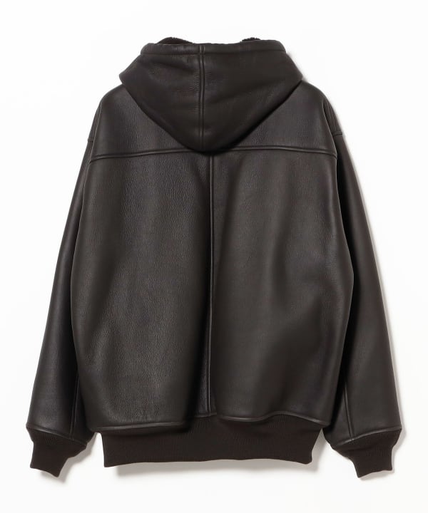 BEAMS（ビームス）COMOLI / シープスキン ジップパーカ（ブルゾン