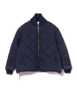 インディゴ キルティング ブルゾン