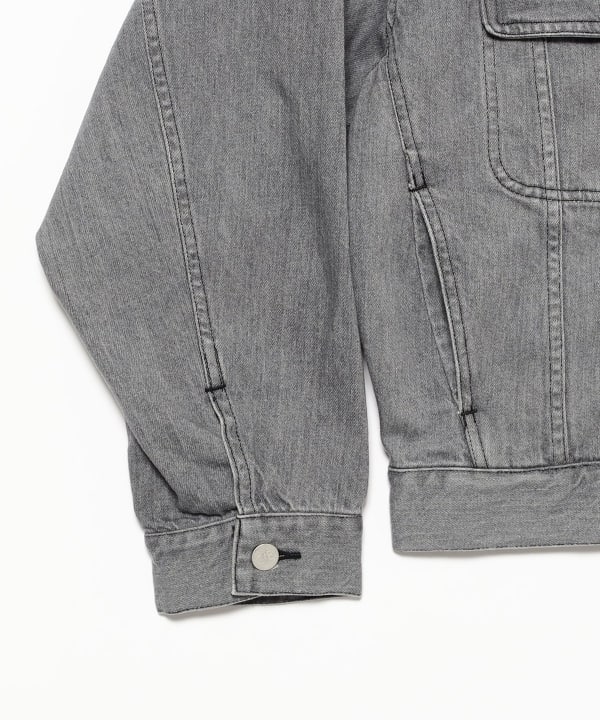 BEAMS（ビームス）C.E / WASHED BLACK DENIM TRUCKER JACKET（ブルゾン