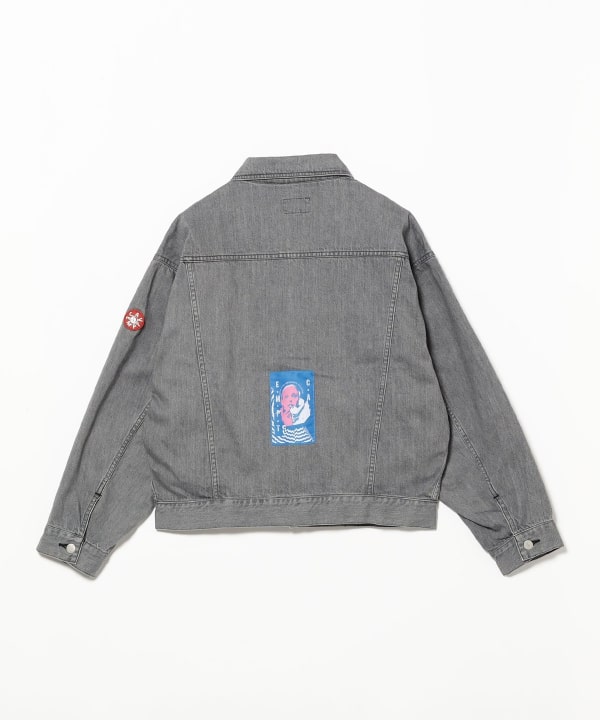 BEAMS（ビームス）C.E / WASHED BLACK DENIM TRUCKER JACKET（ブルゾン