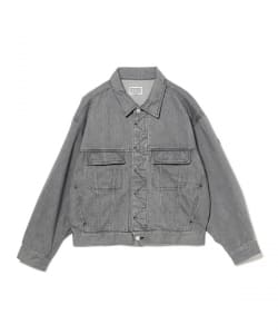 C.E / WASHED BLACK DENIM TRUCKER JACKET