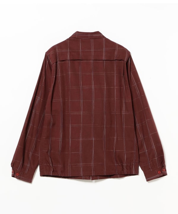 SUGAR CANE / RAYON COTTON GABARDINE CHECK SPORTS JACKET