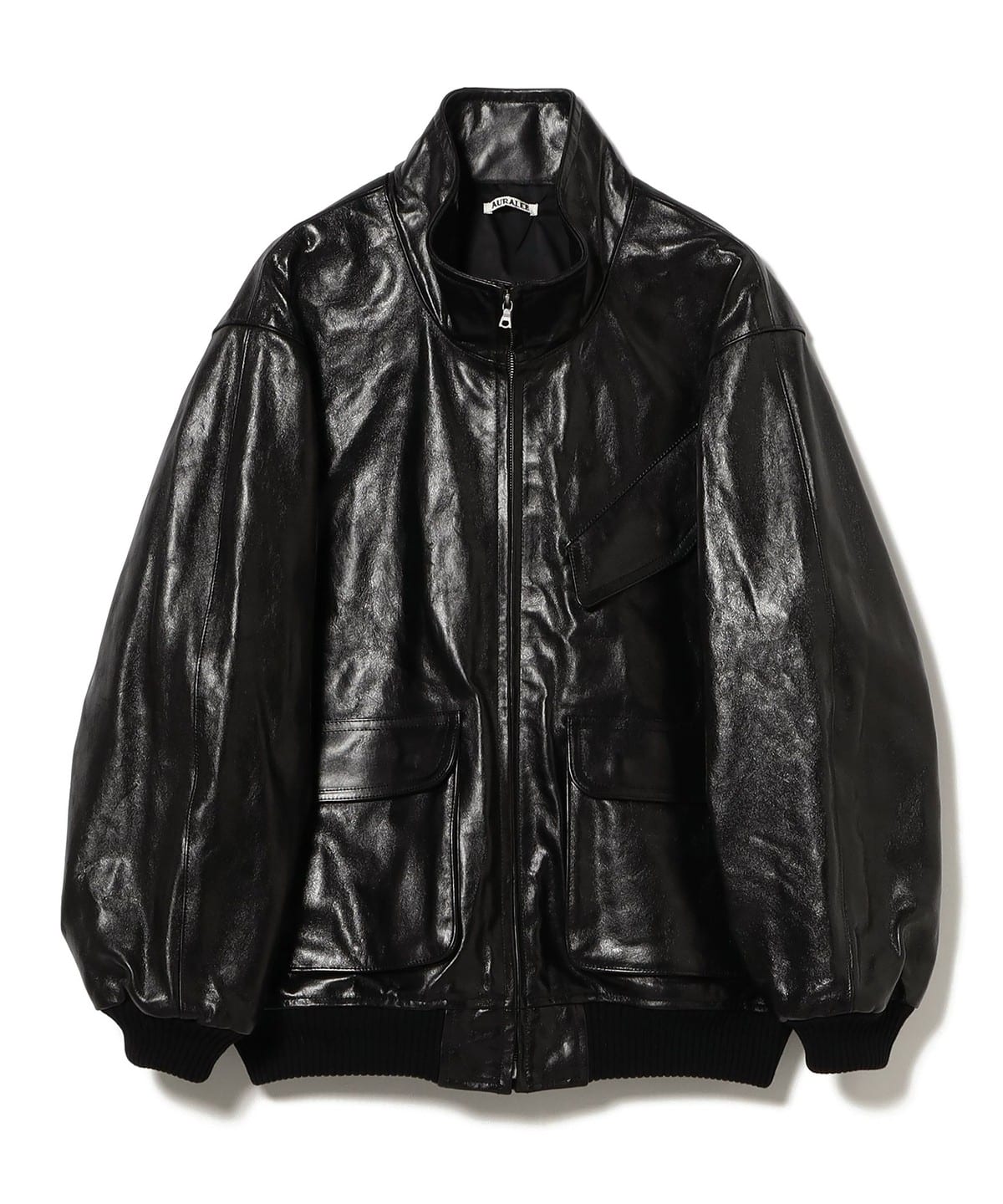 BEAMS（ビームス）AURALEE / Lamb Leather Zip Blouson