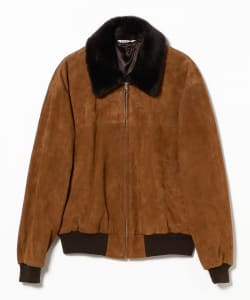 AURALEE / GOAT SUEDE ZIP BLOUSON