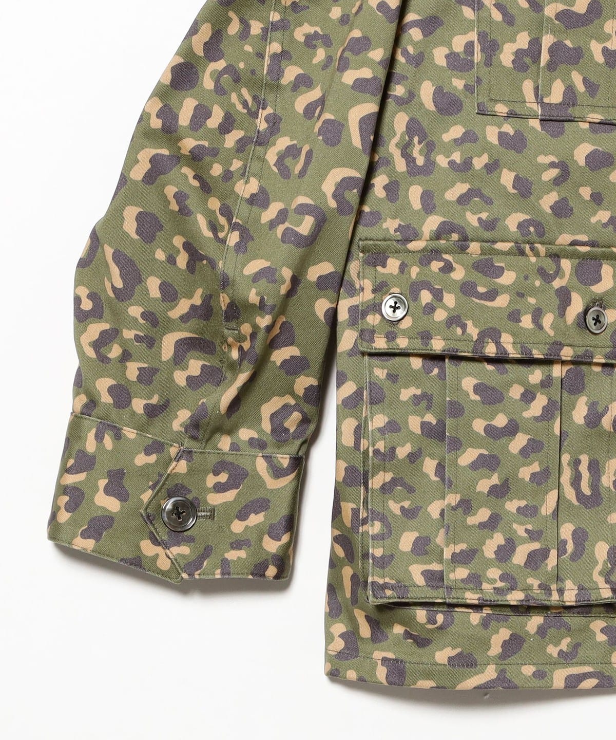 【S】☆美品☆タイガーカモ❕即完売❗ヒス【X-girl】ミリタリーBOA/JK BEAMS（ビームス）Taiga Igari / Leopard Camo Military Jacket