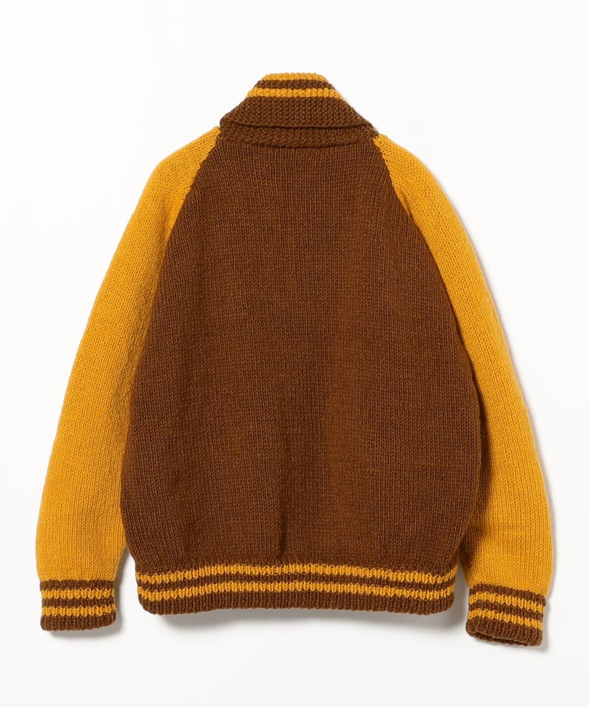 BEAMS（ビームス）MacMahon Knitting Mills / Knit Sutajan-CURRY