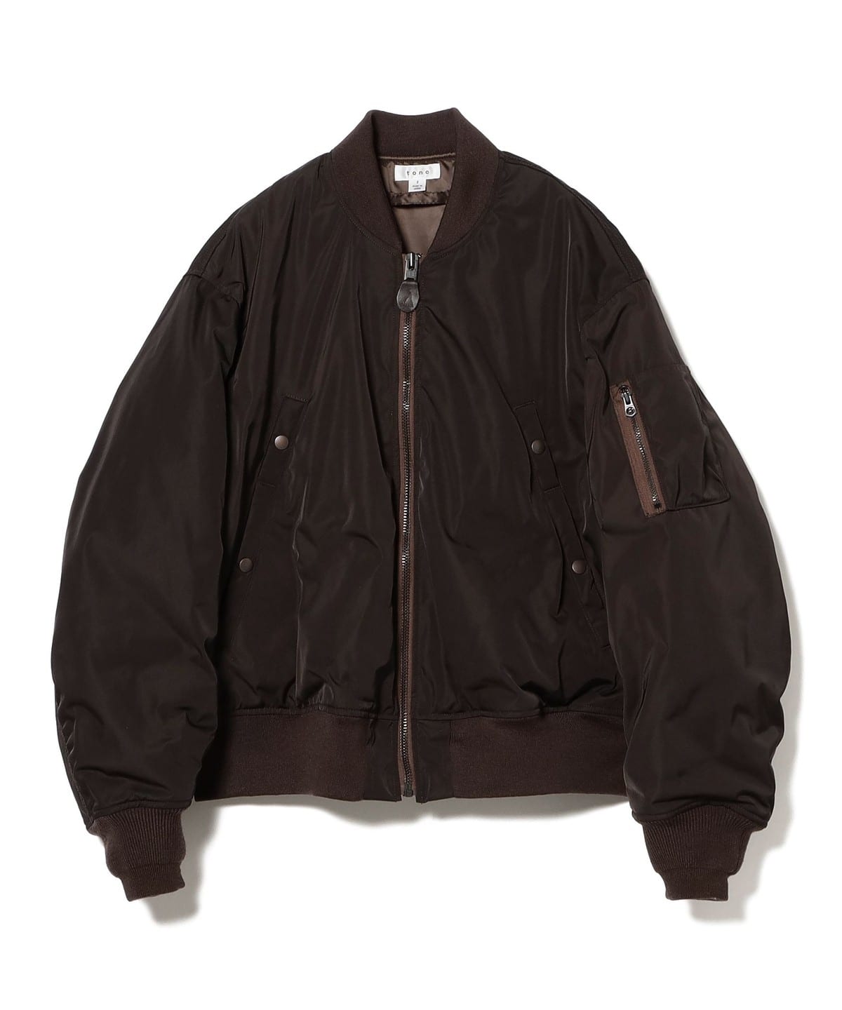 tone トーン / Bomber Jacket ブルゾン MEN BROWN 3 tone トーン / Bomber Jacket ブルゾン MEN BROWN 3