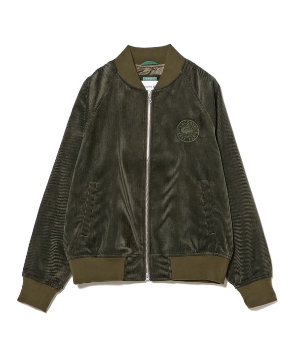 Beams 別注Lacoste ラコステ コラボ コーデュロイジャケット LACOSTEラコステ｜BEAMSビームス 別注 コーデュロイジャケット S