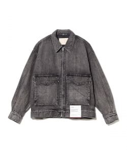 Graphpaper / Selvage Denim Zip Jacket - LIGHT FADE -