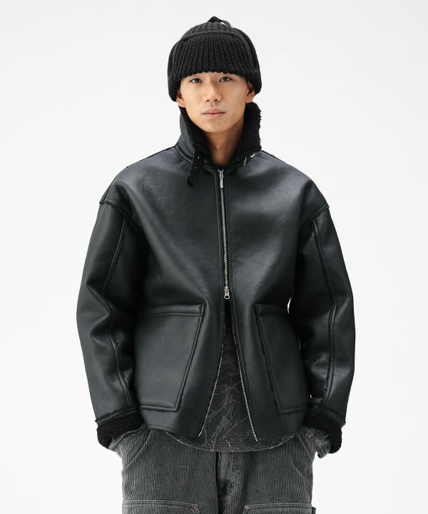 BEAMS（ビームス）【別注】UNIVERSAL OVERALL / Synthetic leather