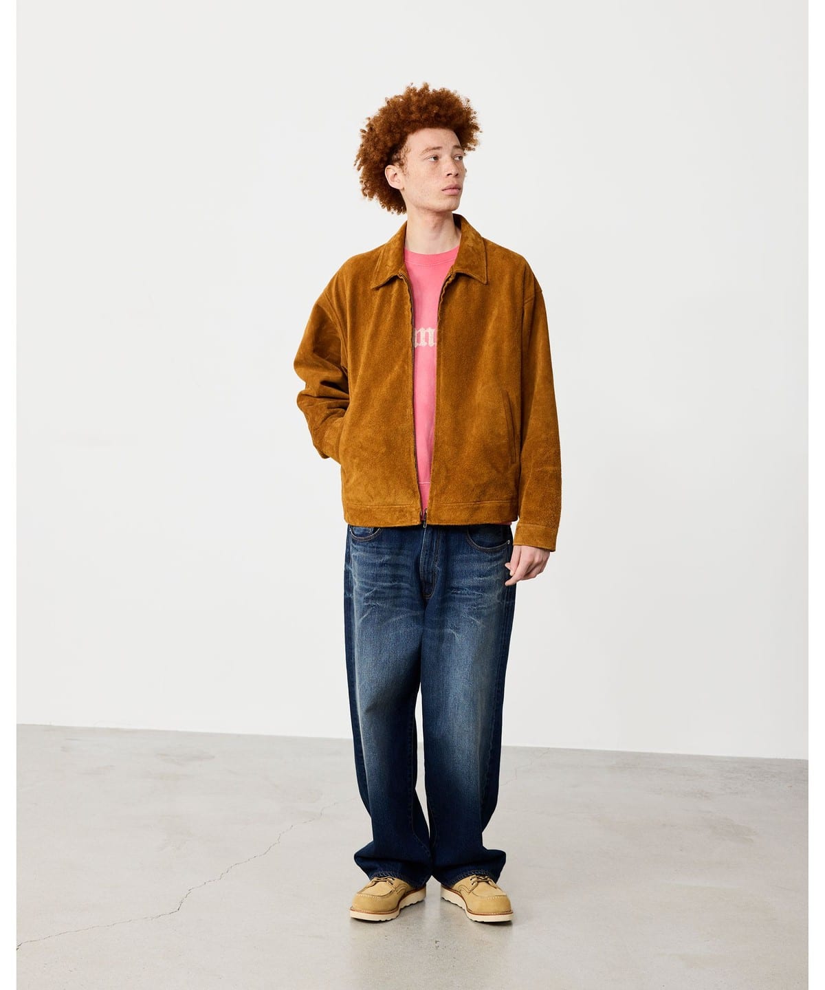 BEAMS ビームス ジャケット Lサイズ BEAMS（ビームス）Suede Zip Blouson（ブルゾン レザーブルゾン）通販