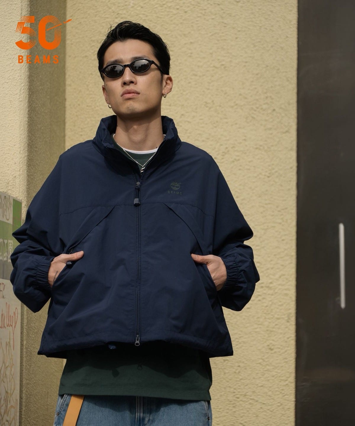 BEAMS ナイロンジャケット BEAMS（ビームス）の「BEAMS / テック ナイロン ブルゾン（ナイロン