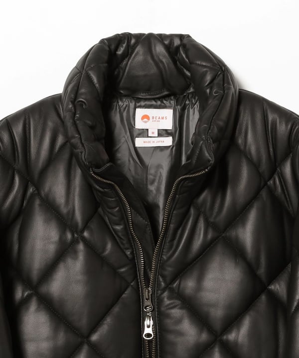 BEAMS JAPAN（ビームス ジャパン）キルトレザー ジャケット（ブルゾン