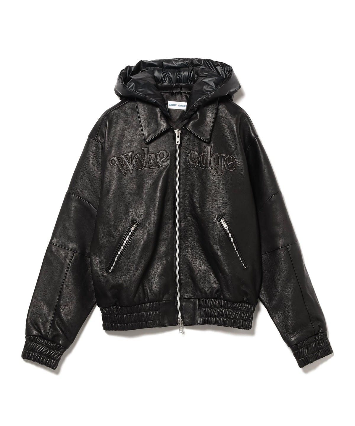 BEAMS（ビームス）WOKE EDGE / Leather Tech Bomber Jacket（ブルゾン