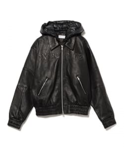 WOKE EDGE / Leather Tech Bomber Jacket