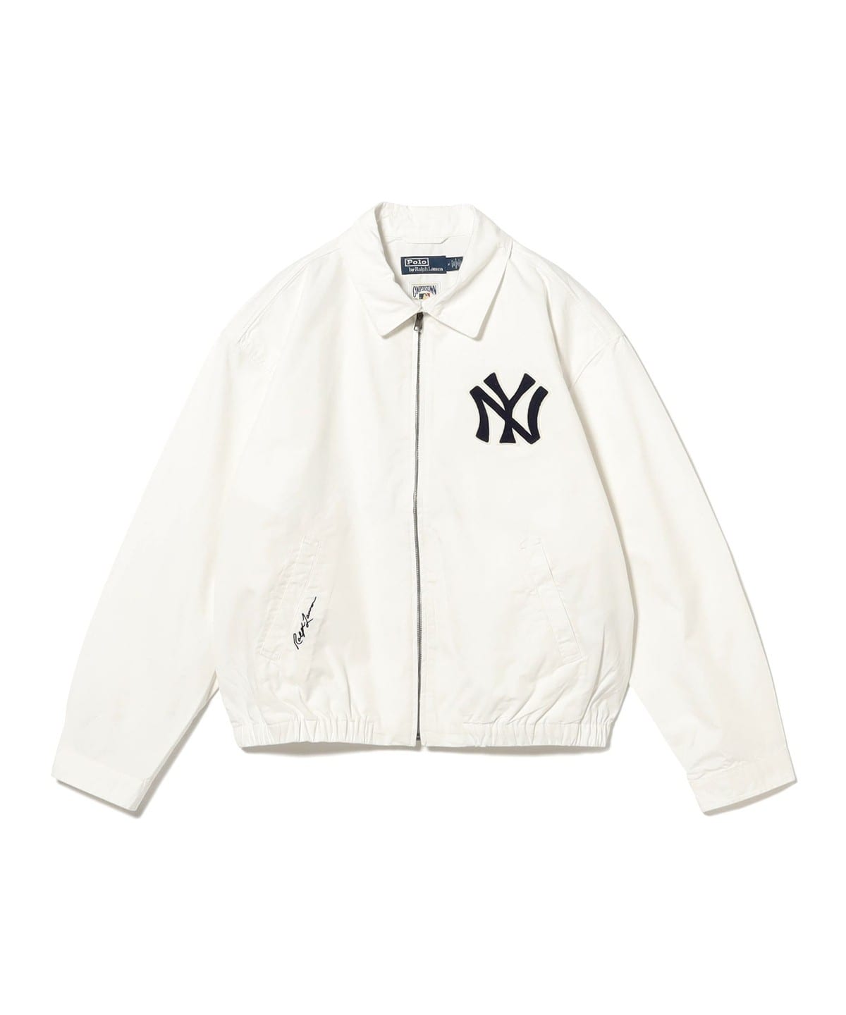 POLO RALPH LAUREN ポロ ラルフ ローレン / ヤンキース オックスフォード ジャケット ブルゾン MEN 100:WHITE L POLO RALPH LAUREN ポロ ラルフ ローレン / ヤンキース オックスフォード ジャケット ブルゾン MEN 100:WHITE L
