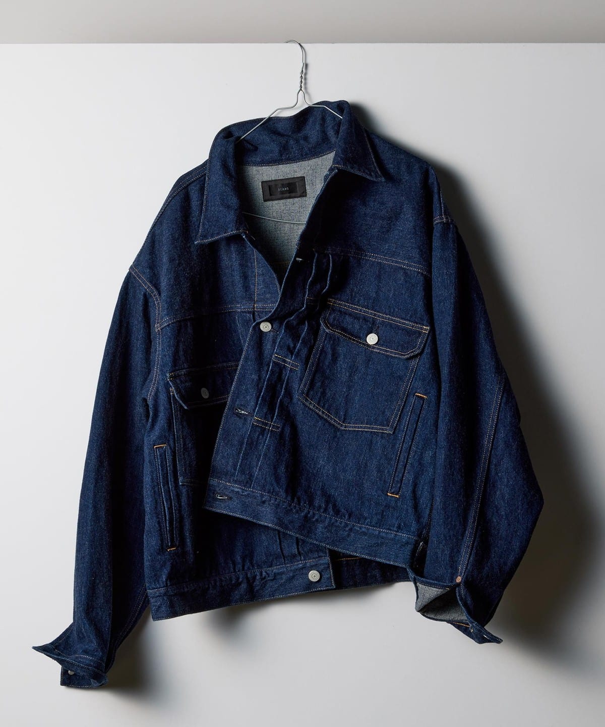 【ショップ限定】the A / Indigo Trucker Jacket ONE WASH ブルゾン MEN INDIGO(O/W) S 【ショップ限定】the A / Indigo Trucker Jacket ONE WASH ブルゾン MEN INDIGO(O/W) S