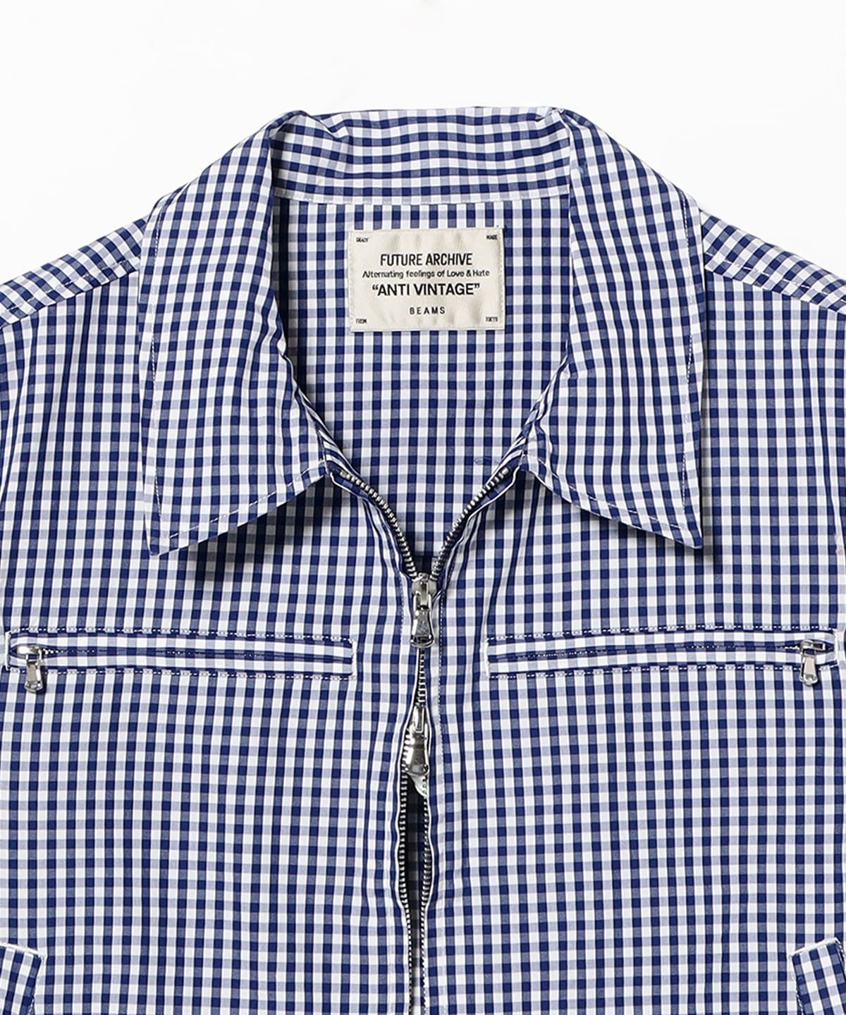 BEAMS（ビームス）FUTURE ARCHIVE / GINGHAM SHIRT BLOUSON（ブルゾン