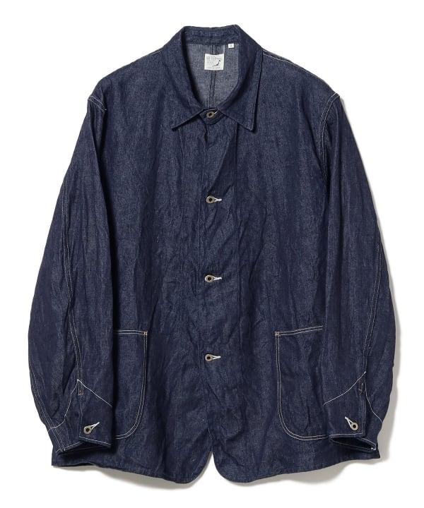 BEAMS（ビームス）orSlow / WWII 40'S LINEN DENIM COVERALL（ブルゾン