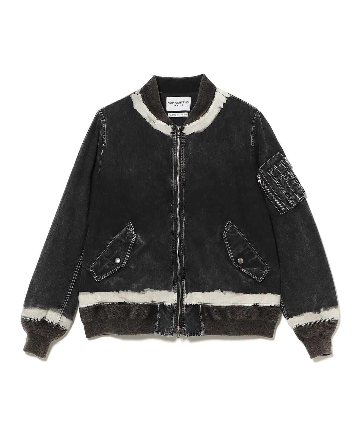 BEAMS（ビームス）NOMARHYTHM TEXTILE / Hand Dye Flight Jacket