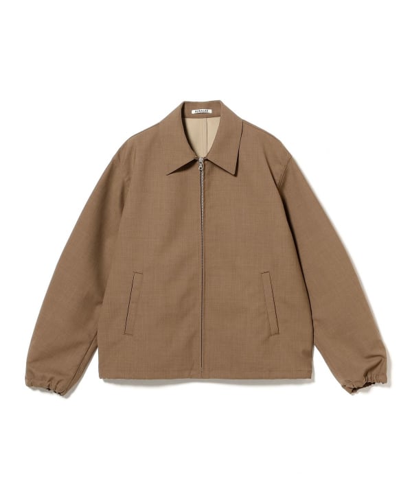 BEAMS（ビームス）AURALEE / BONDED TROPICAL WOOL ZIP BLOUSON