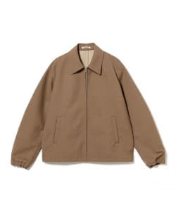 AURALEE / BONDED TROPICAL WOOL ZIP BLOUSON