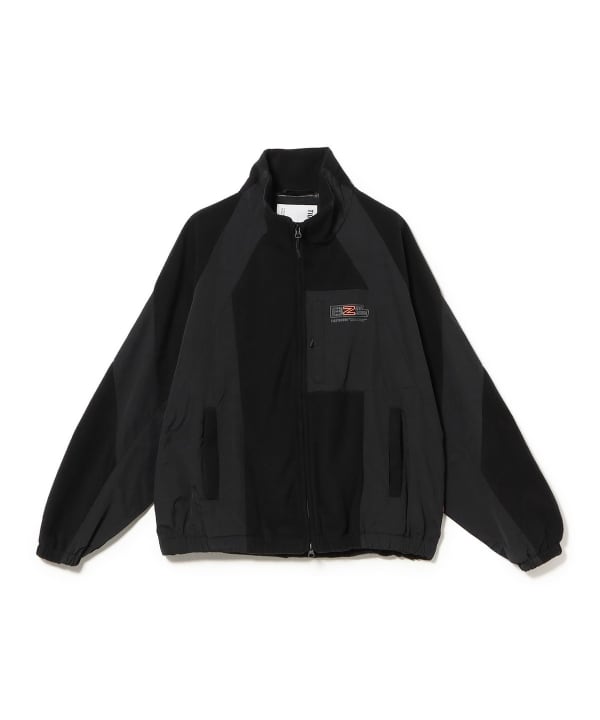 TIGHTBOOTH PRODUCTION / NYLON PANEL FLEECE JKT - 紅桜