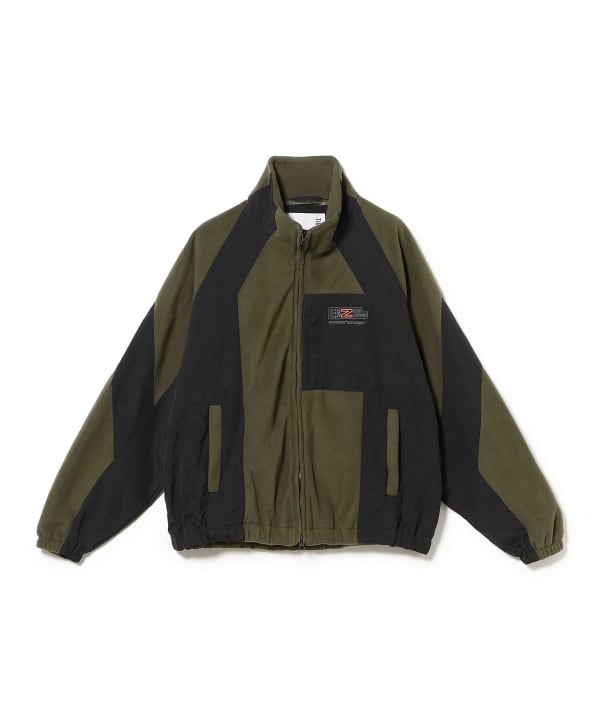 TIGHTBOOTH PRODUCTION / NYLON PANEL FLEECE JKT - 紅桜