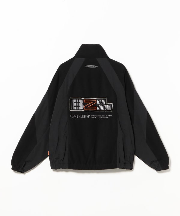 TIGHTBOOTH PRODUCTION / NYLON PANEL FLEECE JKT - 紅桜