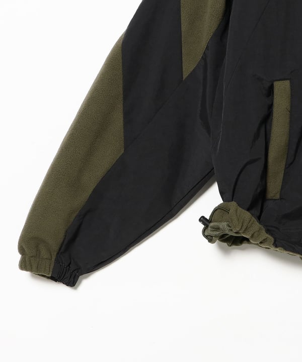 TIGHTBOOTH PRODUCTION / NYLON PANEL FLEECE JKT - 紅桜