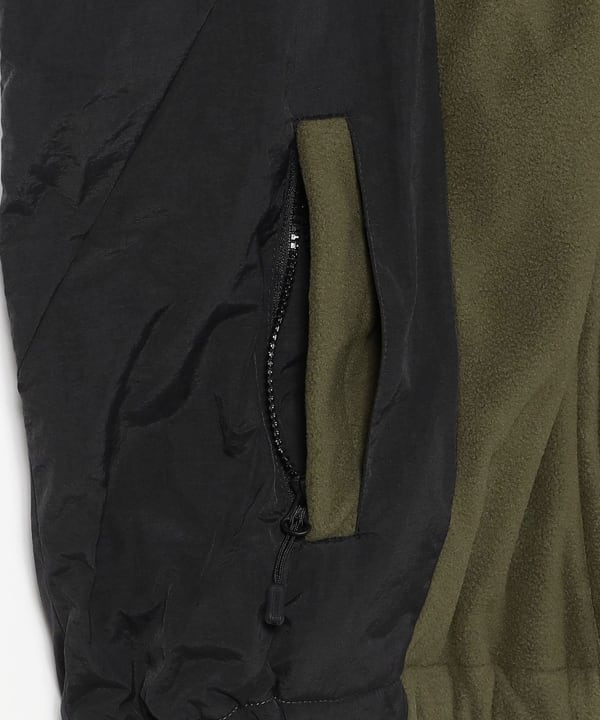 TIGHTBOOTH PRODUCTION / NYLON PANEL FLEECE JKT - 紅桜