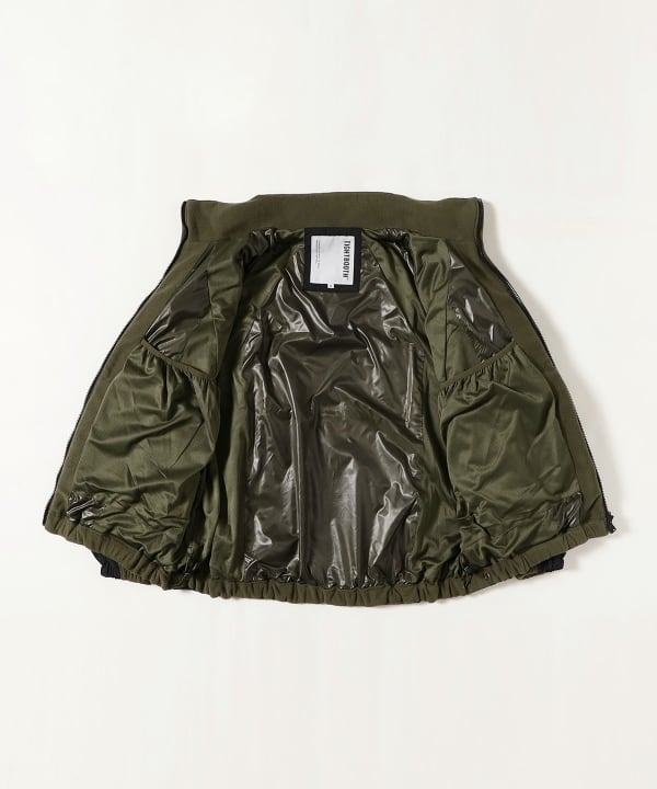 TIGHTBOOTH PRODUCTION / NYLON PANEL FLEECE JKT - 紅桜