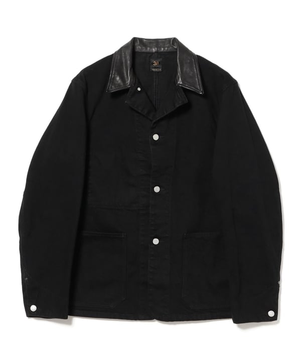 BEAMS（ビームス）Scye / Black Denim Coverall Jacket（ブルゾン