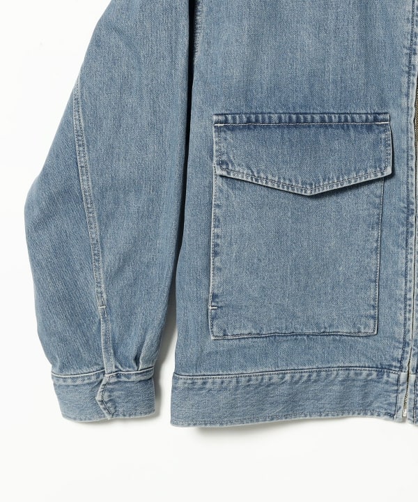 Graphpaper / Selvage Denim Zip Jacket -LIGHT FADE-